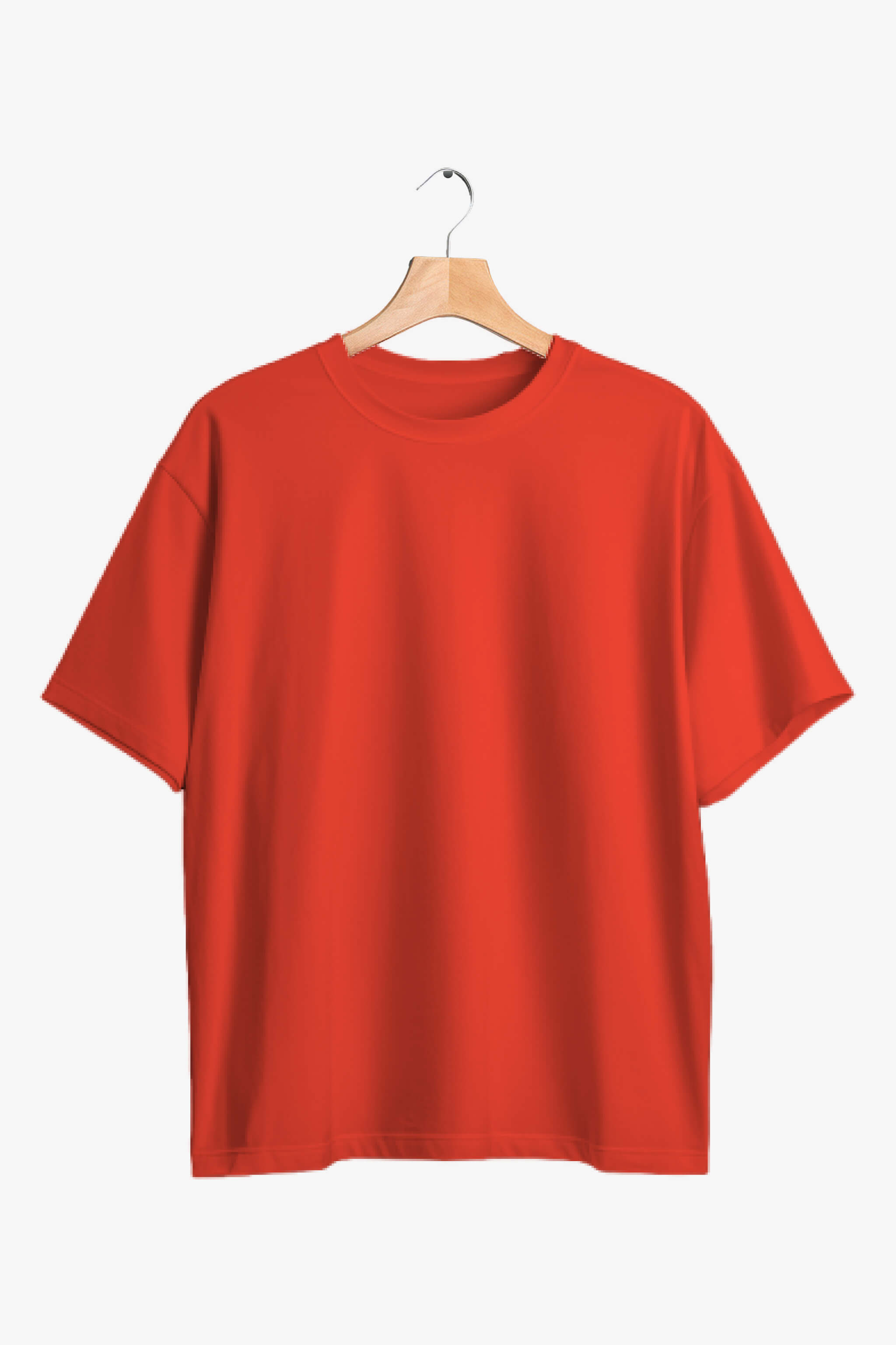 Oversize Brick Red 240 GSM Combed Cotton French Terry Boxy Cut