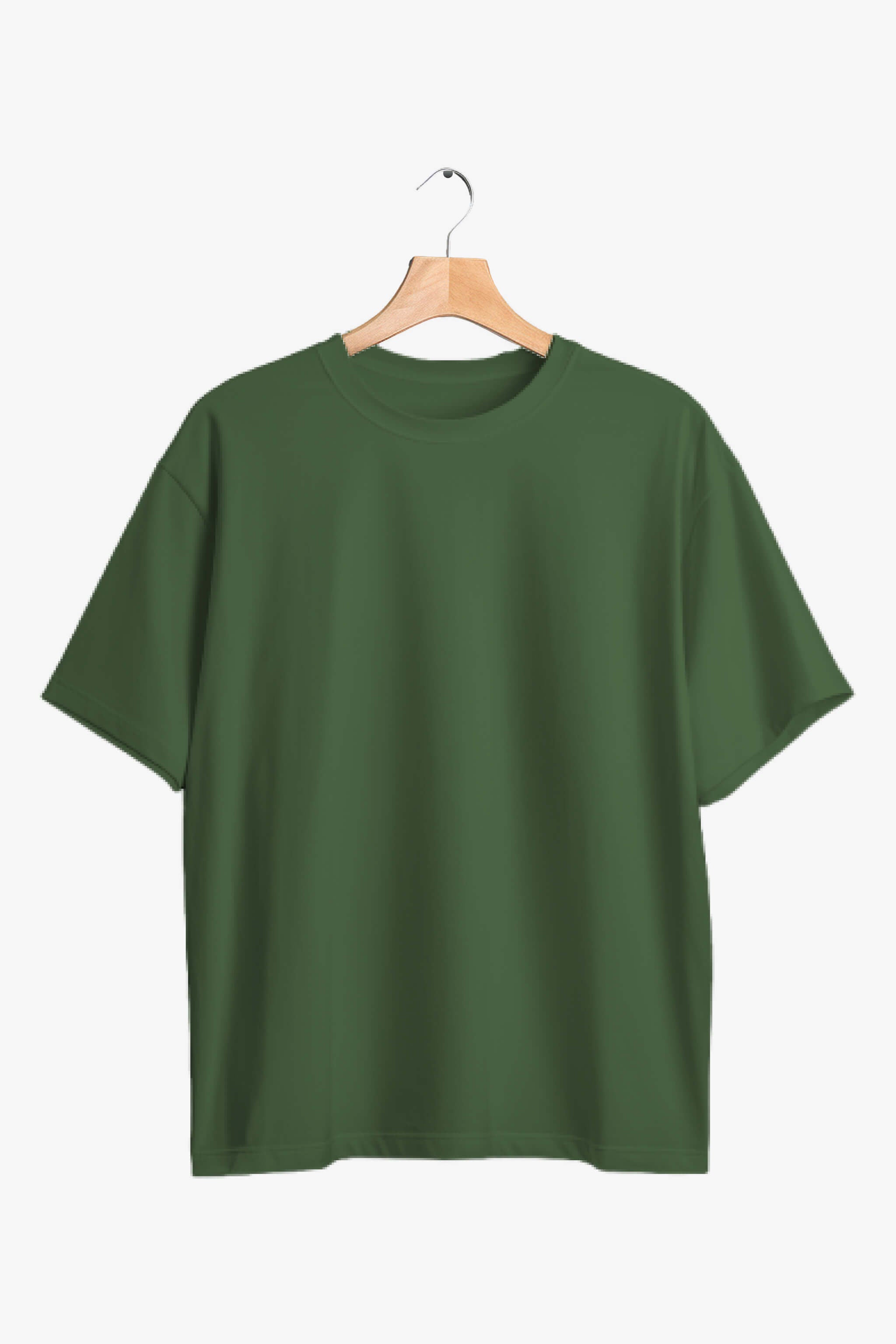 Oversize Forest Green 240 GSM Combed Cotton French Terry Boxy Cut