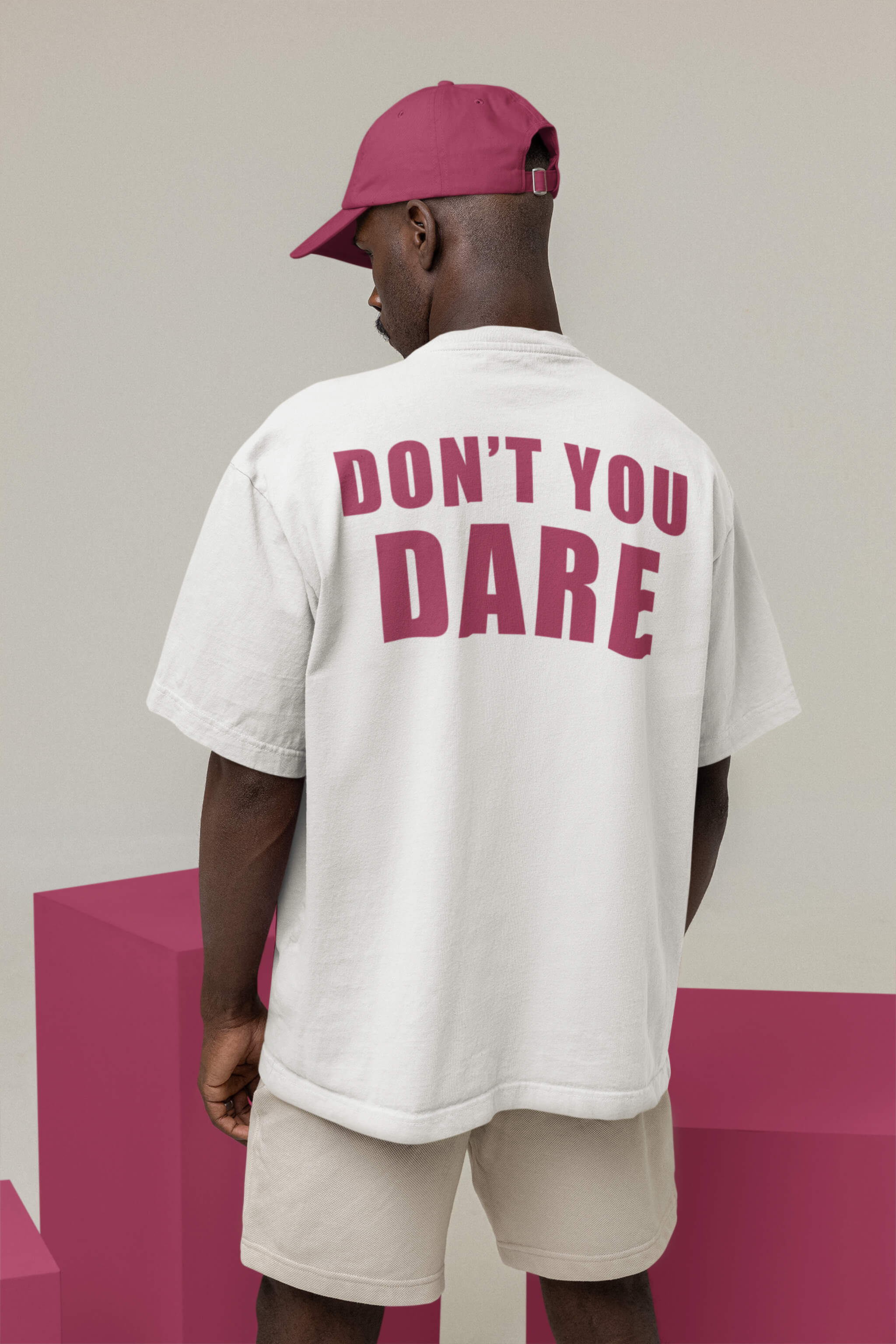 DON'T YOU DARE TERRYKNIT OVERSIZED TSHIRT