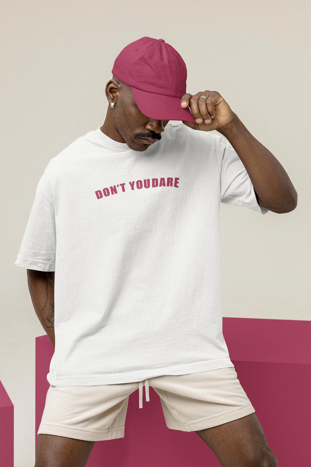 DON'T YOU DARE TERRYKNIT OVERSIZED TSHIRT